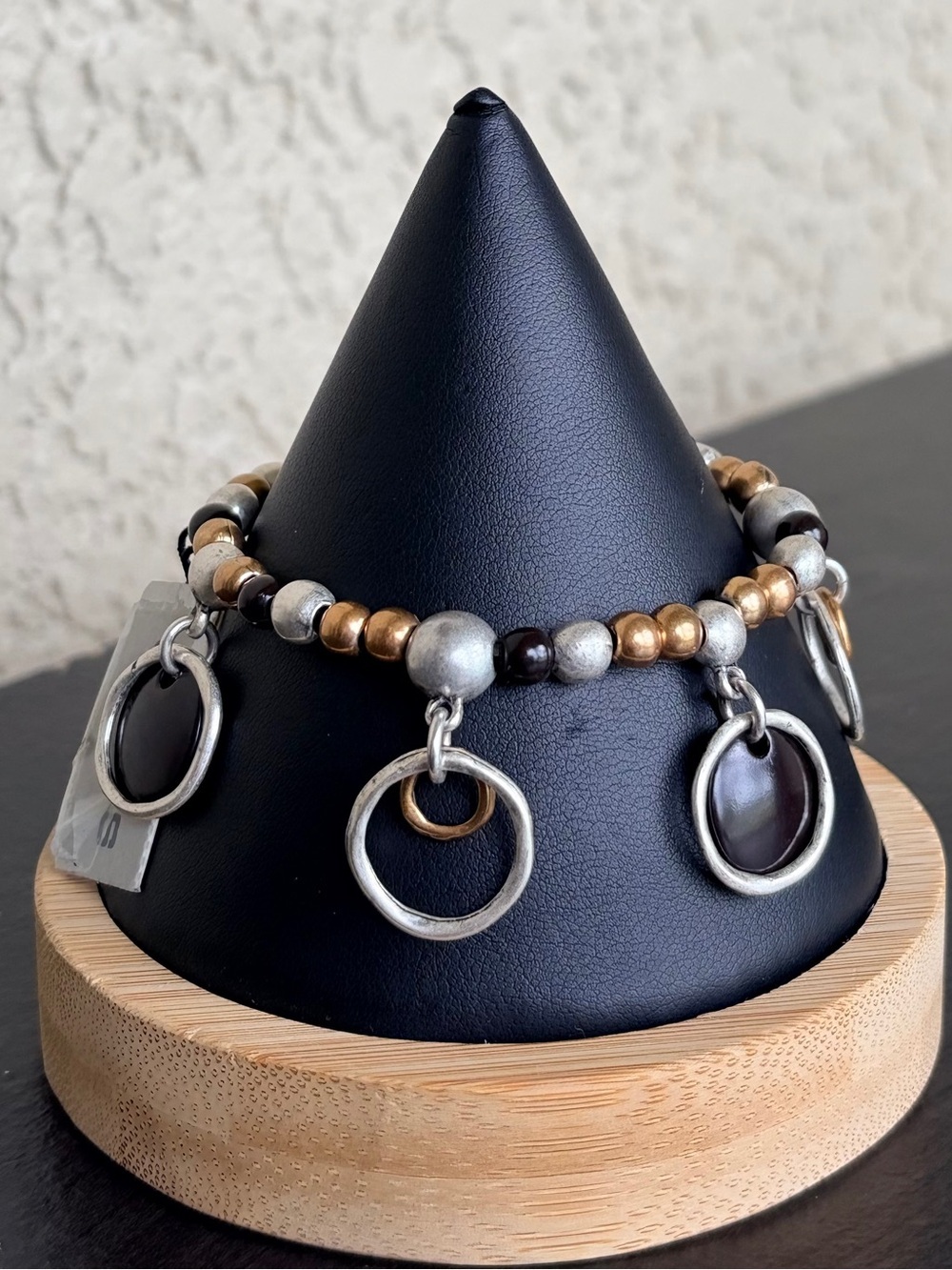 Chico’s “Hoopsy Hoop” Multi-Tone Beaded Bracelet